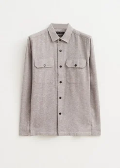 The Sting Melange overshirt<Heren Overshirts