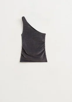 The Sting One shoulder glitter top<DAMES Tops