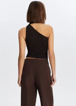 The Sting One shoulder top met sjaal<DAMES Tops