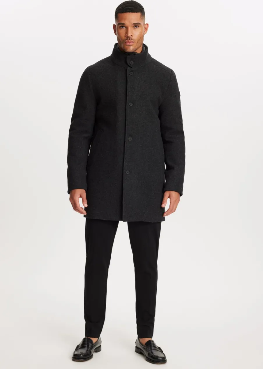 The Sting Overcoat met logo<Heren Jassen