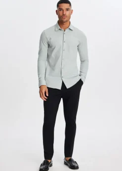 The Sting Overhemd piqué stretch<Heren Overhemden