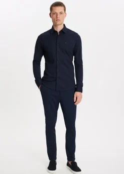 The Sting Overhemd piqué stretch<Heren Overhemden