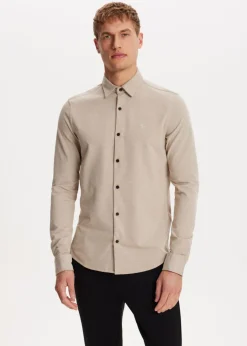 The Sting Overhemd piqué stretch<Heren Overhemden