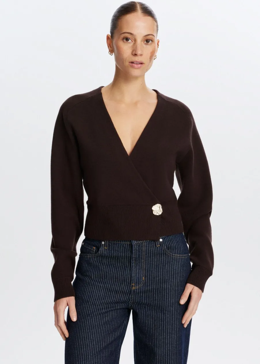 The Sting Overlap trui met knoop<DAMES Truien En Vesten