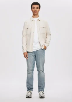 The Sting Overshirt met structuur<Heren Overshirts