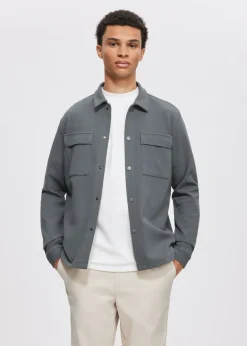 The Sting Overshirt met structuur<Heren Overshirts