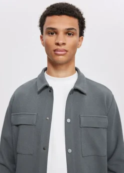 The Sting Overshirt met structuur<Heren Overshirts