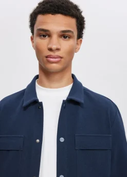 The Sting Overshirt met structuur<Heren Overshirts