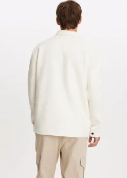 The Sting Overshirt met wafelstructuur<Heren Overshirts