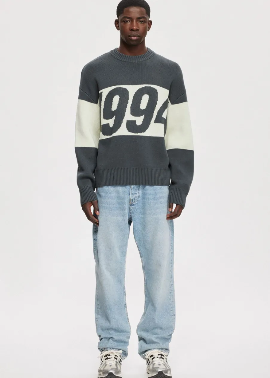 The Sting Oversized colorblok trui<Heren Truien En Vesten