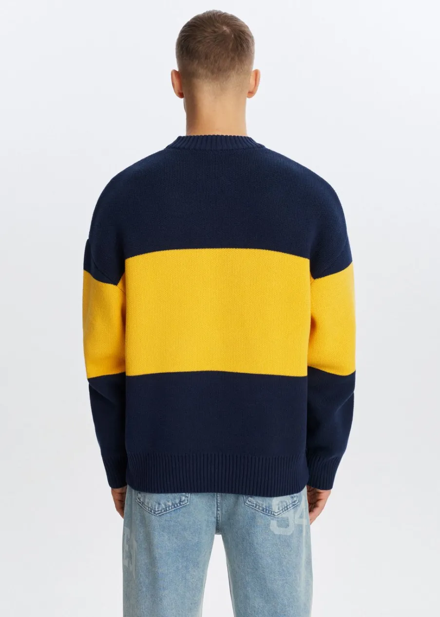 The Sting Oversized colorblok trui<Heren Truien En Vesten