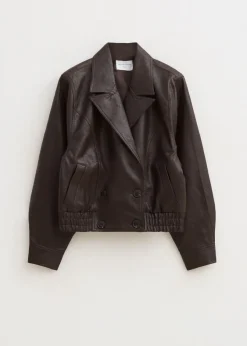 The Sting Oversized imitatieleren jas<DAMES Jassen