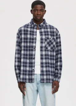 The Sting Oversized overshirt met merk<Heren Overshirts