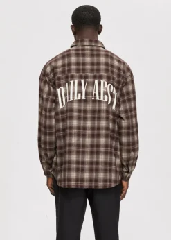 The Sting Oversized overshirt met merk<Heren Overshirts