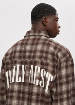 The Sting Oversized overshirt met merk<Heren Overshirts