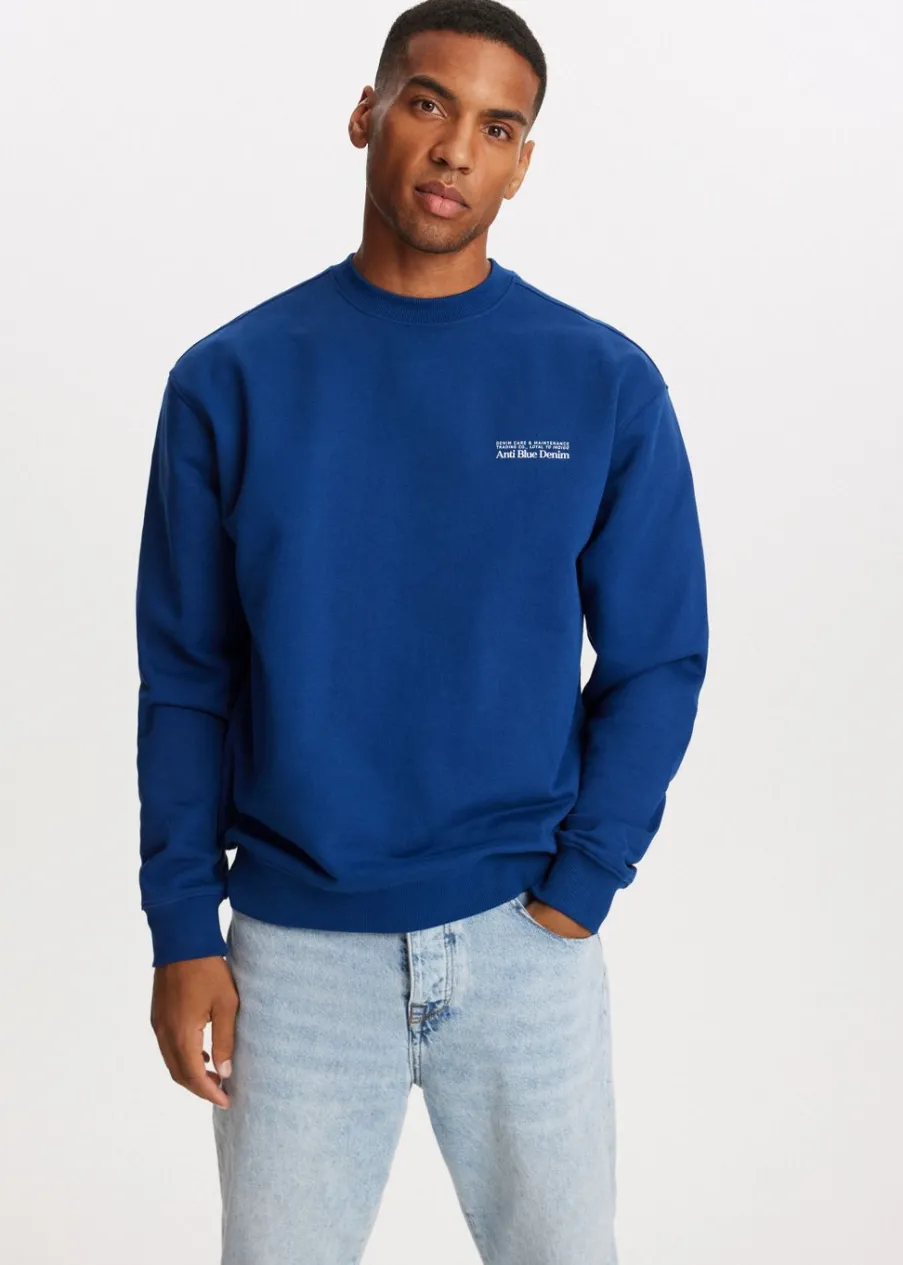 The Sting Oversized sweater met logo<Heren Sweaters En Hoodies