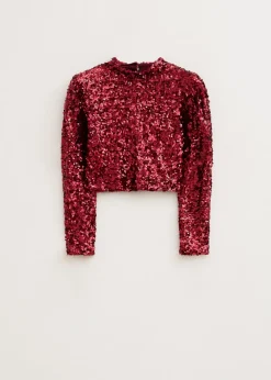 The Sting Pailletten top met lange mouwen<DAMES Tops