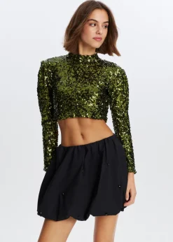 The Sting Pailletten top met lange mouwen<DAMES Tops