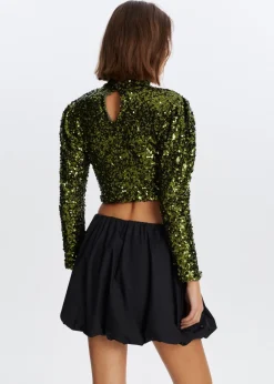 The Sting Pailletten top met lange mouwen<DAMES Tops