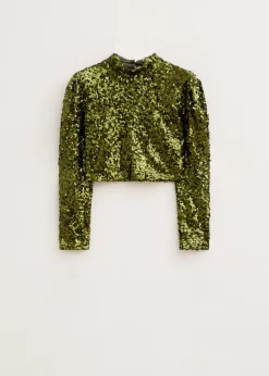 The Sting Pailletten top met lange mouwen<DAMES Tops