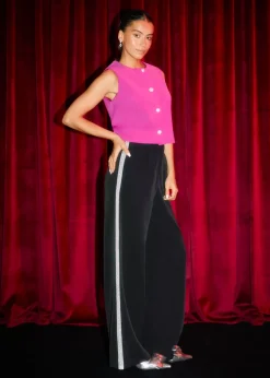 The Sting Pantalon met parels<DAMES Broeken