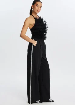 The Sting Pantalon met parels<DAMES Broeken