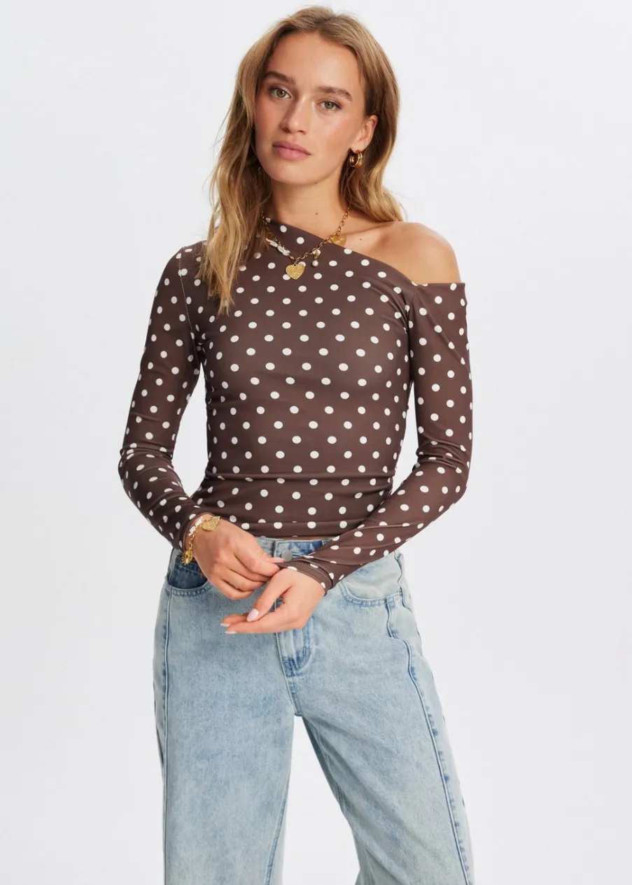 The Sting Polkadot longsleeve<DAMES Tops