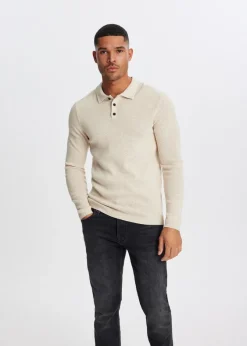 The Sting Polo met honinggraatdetail<Heren Polo's|Truien En Vesten