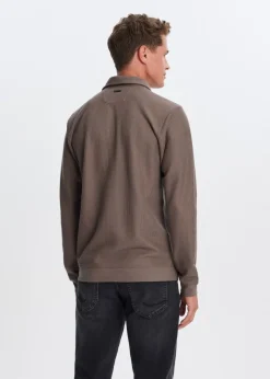 The Sting Polo met rib structuur<Heren Polo's|T-Shirts