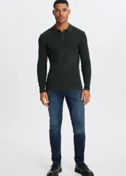 The Sting Polo met wafelstructuur<Heren Polo's|Truien En Vesten