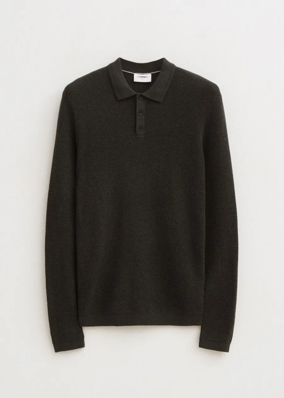 The Sting Polo met wafelstructuur<Heren Polo's|Truien En Vesten