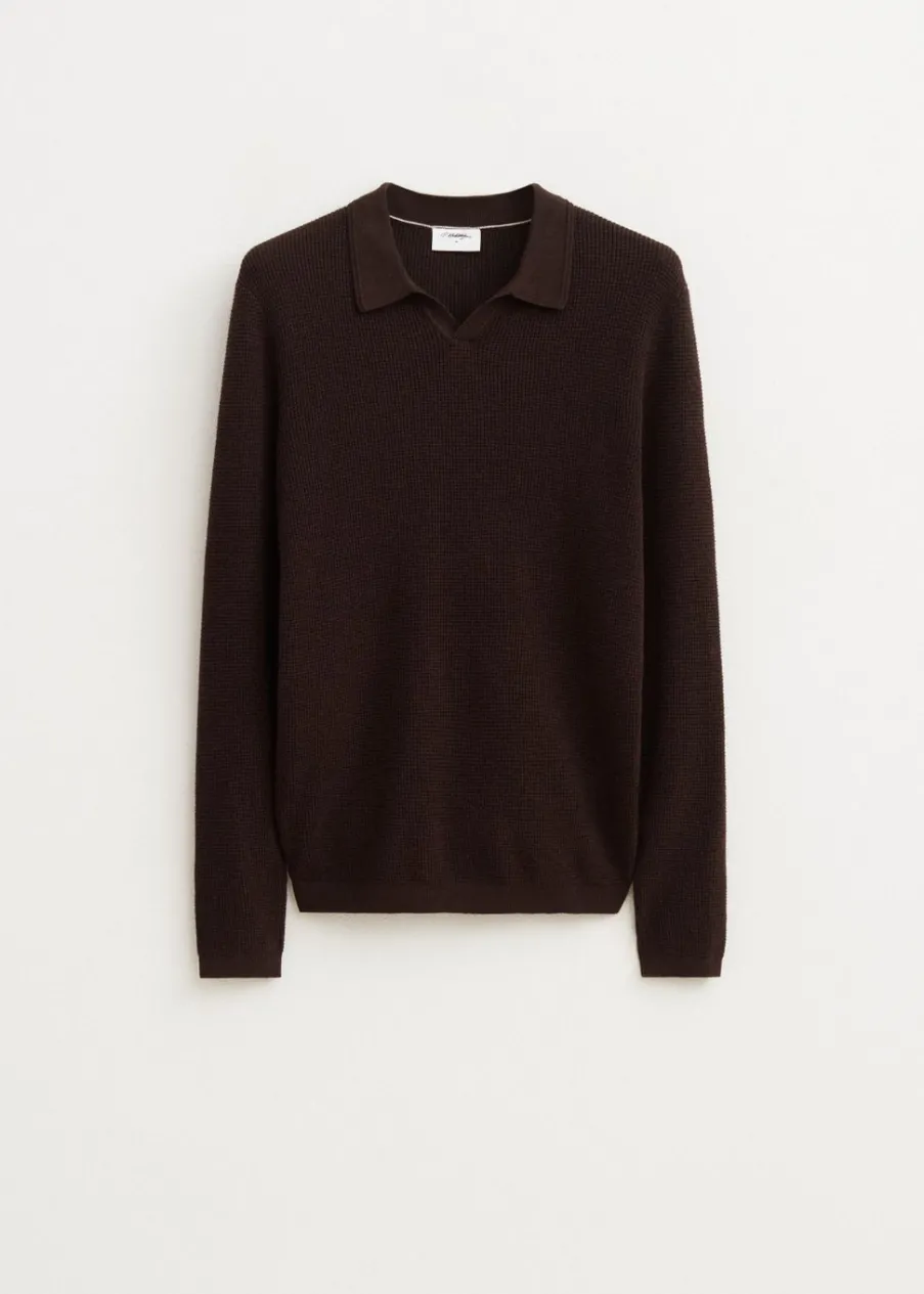 The Sting Polo met wafelstructuur<Heren Polo's|Truien En Vesten