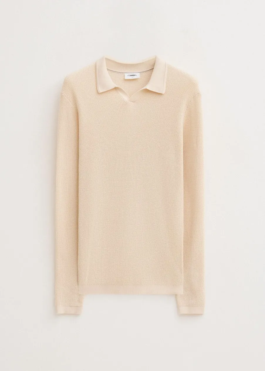 The Sting Polo met wafelstructuur<Heren Polo's|Truien En Vesten