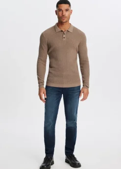 The Sting Polo met wafelstructuur<Heren Polo's|Truien En Vesten