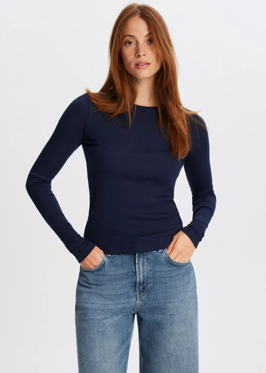 The Sting Rib t-shirt met lange mouwen<DAMES T-Shirts