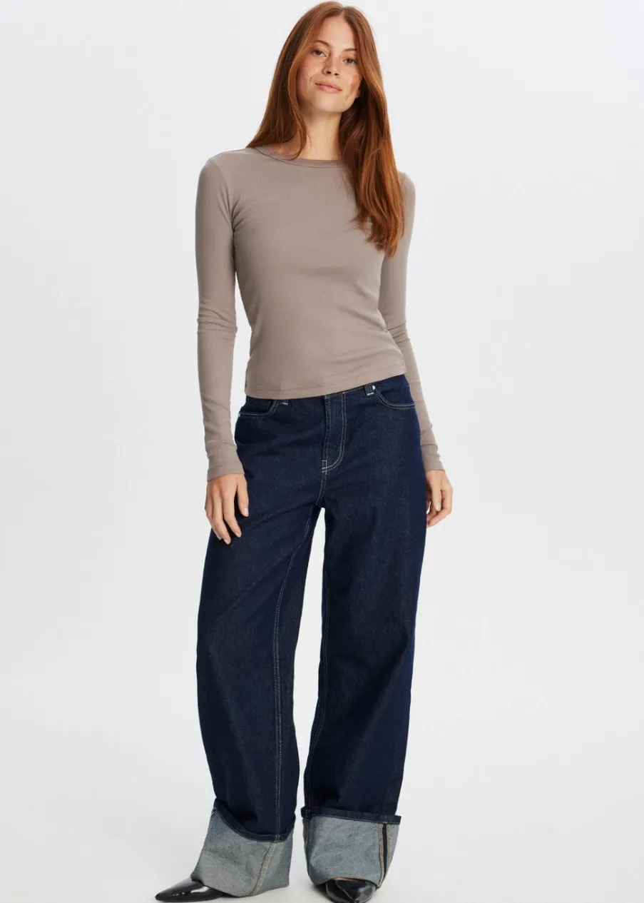 The Sting Rib t-shirt met lange mouwen<DAMES T-Shirts