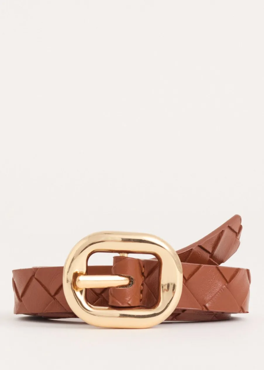 The Sting Riem met gevlochten design<DAMES Riemen