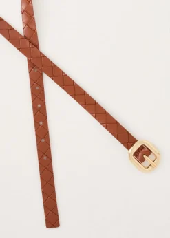 The Sting Riem met gevlochten design<DAMES Riemen