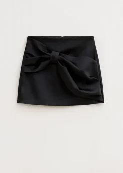 The Sting Satijnen rok met strik<DAMES Rokken