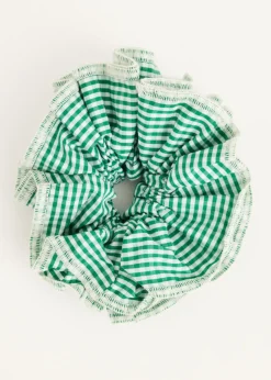 The Sting Scrunchie met ruitpatroon<DAMES Haaraccessoires