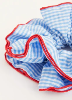 The Sting Scrunchie met ruitpatroon<DAMES Haaraccessoires