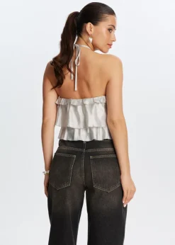 The Sting Shiny halter top<DAMES Tops