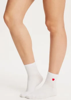 The Sting Sokken met geborduurd hartje<DAMES Sokken