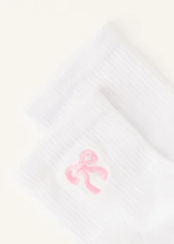 The Sting Sokken met geborduurd strikje<DAMES Sokken