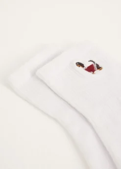 The Sting Sokken met geborduurde teckel<DAMES Sokken