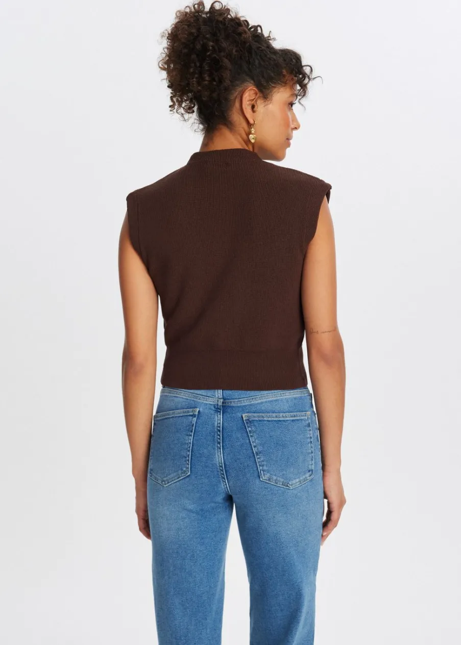 The Sting Spencer met hoge hals<DAMES Truien En Vesten