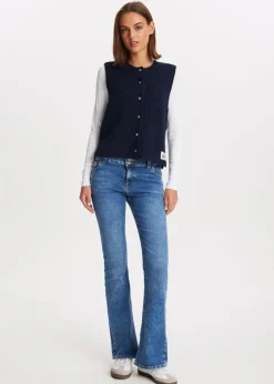 The Sting Spencer met knoopjes<DAMES Truien En Vesten