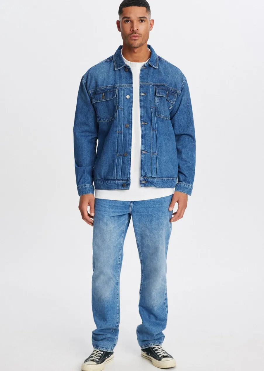 The Sting Spijkerjas met knopen<Heren Jassen