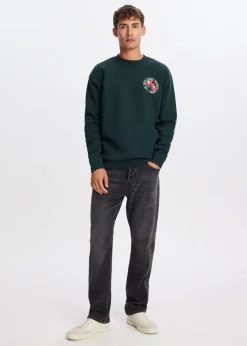 The Sting Sweater met geborduurde bloemen<Heren Sweaters En Hoodies