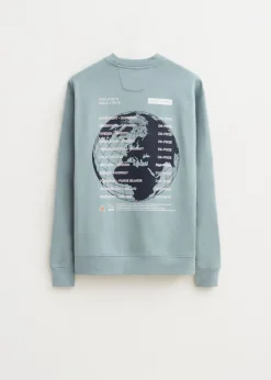 The Sting Sweater met print wereldbol<Heren Sweaters En Hoodies